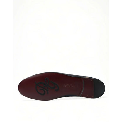 Dolce Gabbana Luxe Crocodile Leather Loafers in Goatskin &