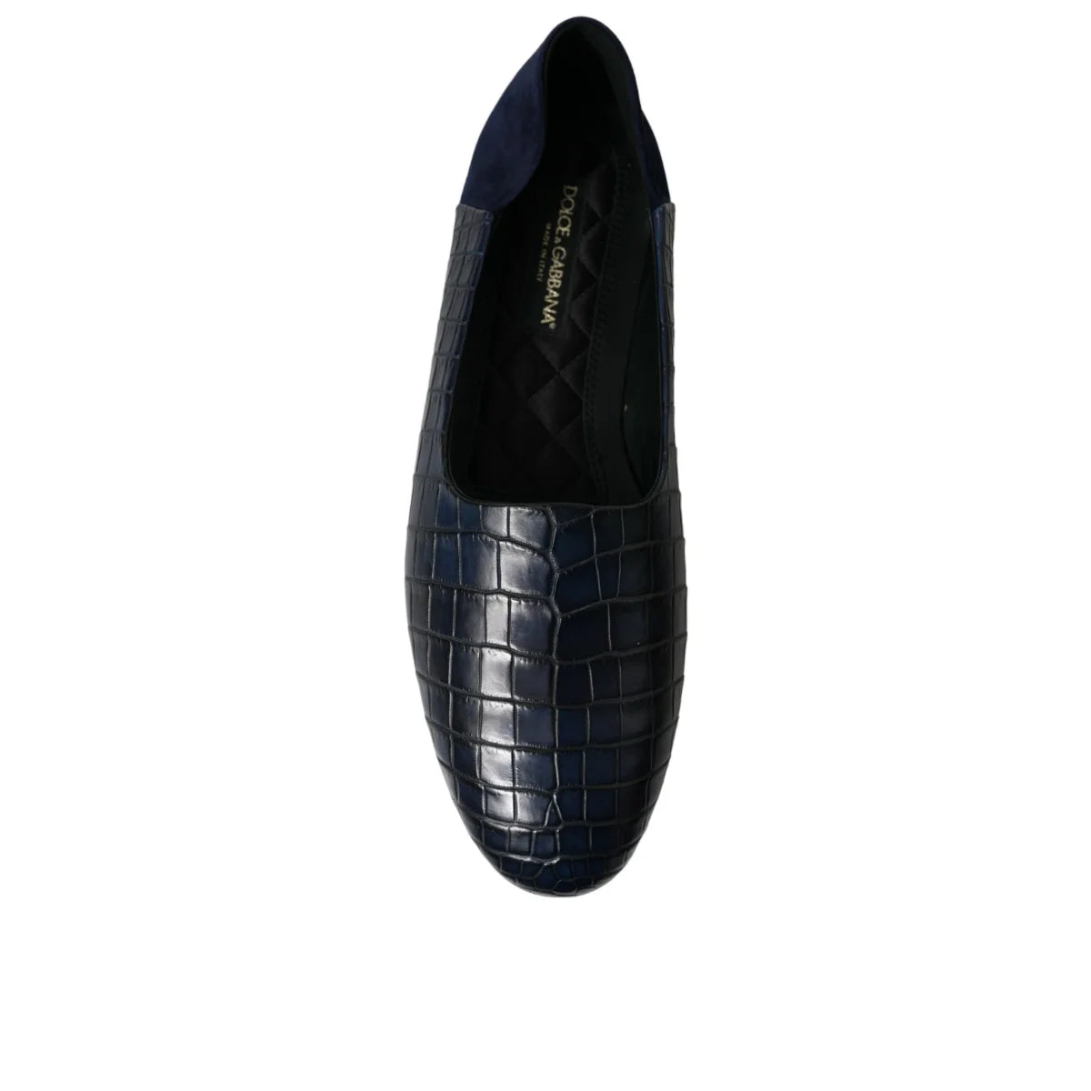 Dolce Gabbana Luxe Crocodile Leather Loafers in Goatskin &