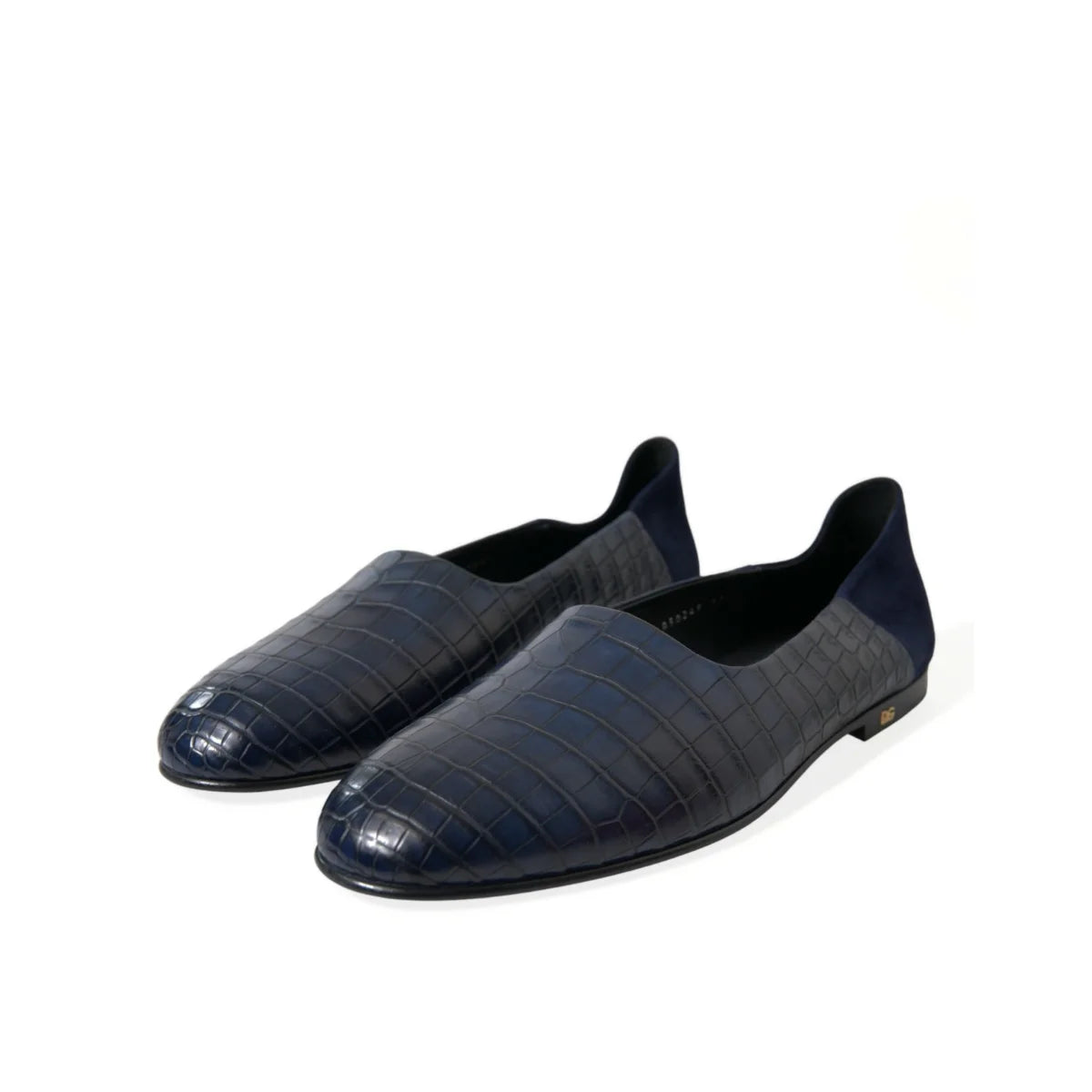 Dolce Gabbana Luxe Crocodile Leather Loafers in Goatskin &