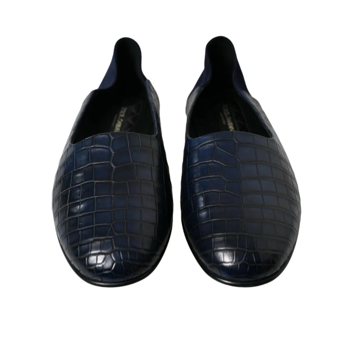 Dolce Gabbana Luxe Crocodile Leather Loafers in Goatskin &