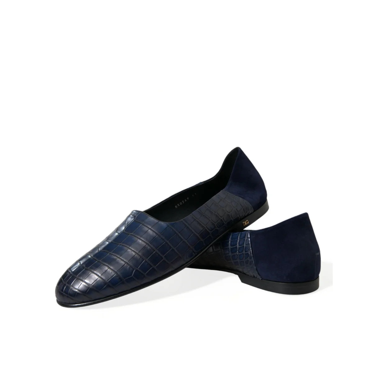 Dolce Gabbana Luxe Crocodile Leather Loafers in Goatskin &