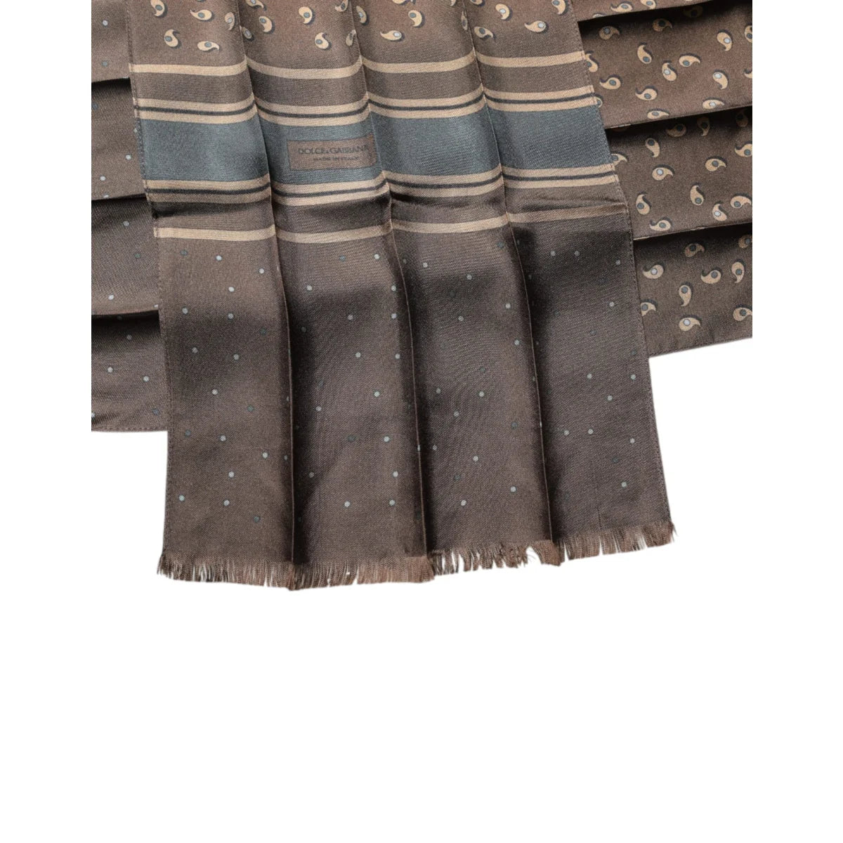 Dolce and Gabbana Luxurious Silk Mens Wrap Scarf &