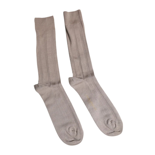 Dolce & Gabbana Luxury Dress Style Cotton Stretch Calf Socks