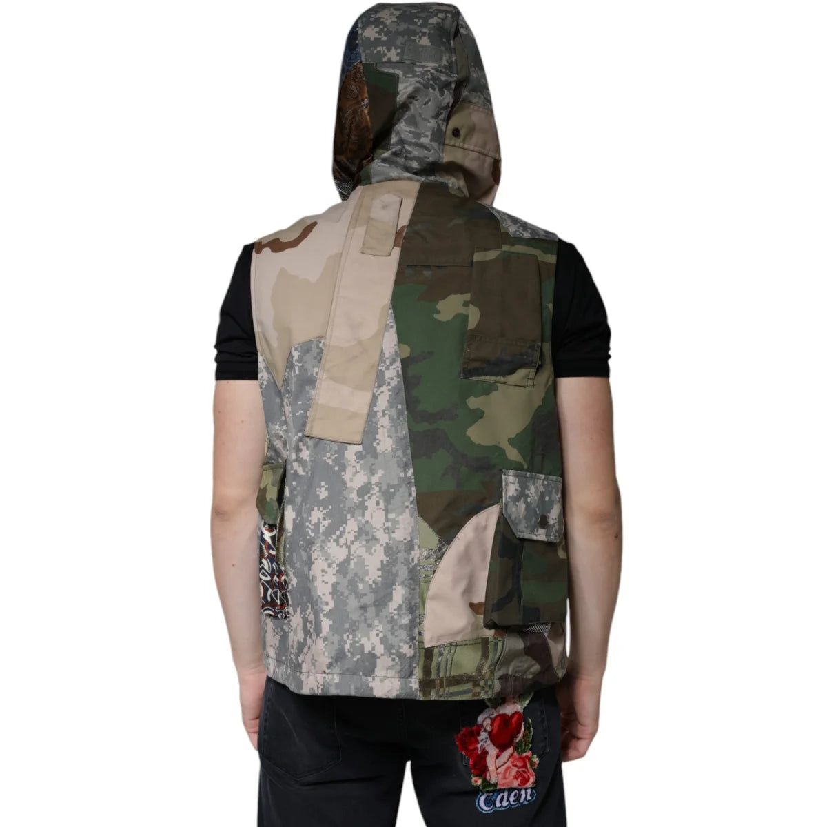 Dolce Gabbana Luxury Hooded Vest Jacket for Effortless Style &