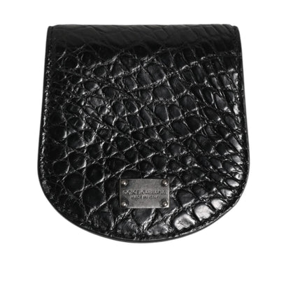 Dolce and Gabbana Luxury Unleashed Exotic Skin Coin Case Wallet &