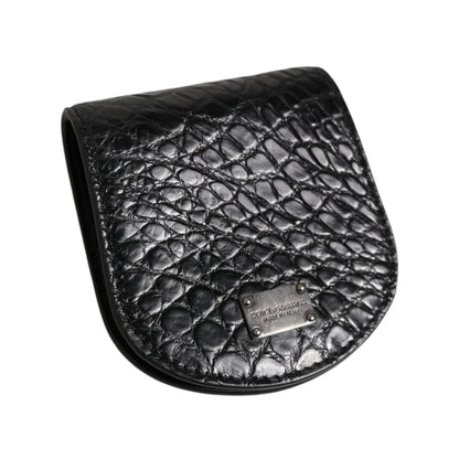 Dolce and Gabbana Luxury Unleashed Exotic Skin Coin Case Wallet &