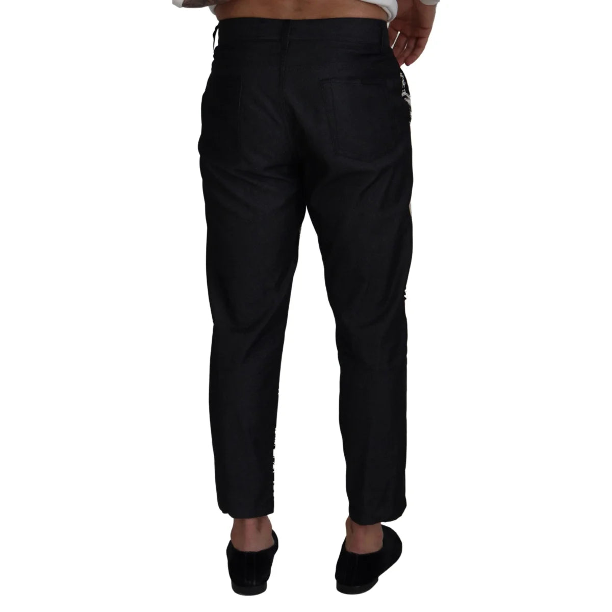 Dolce & Gabbana Mainline Trousers Bandana Print Logo Details