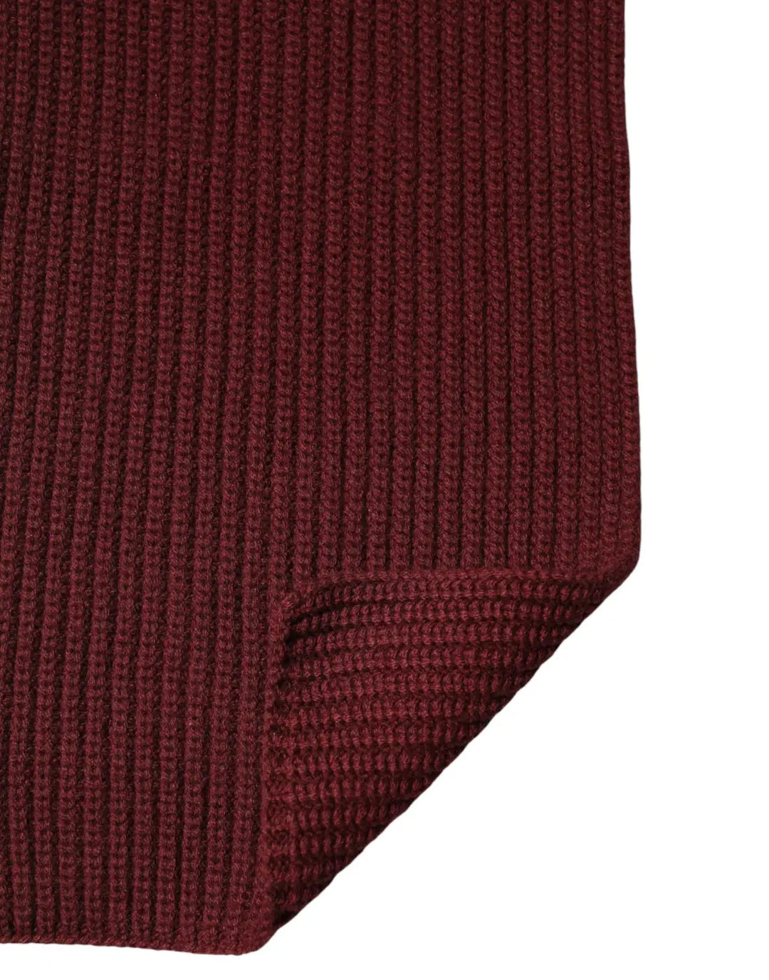 Dolce &amp; Gabbana Maroon Cashmere Knitted NeckWrap Shawl Scarf