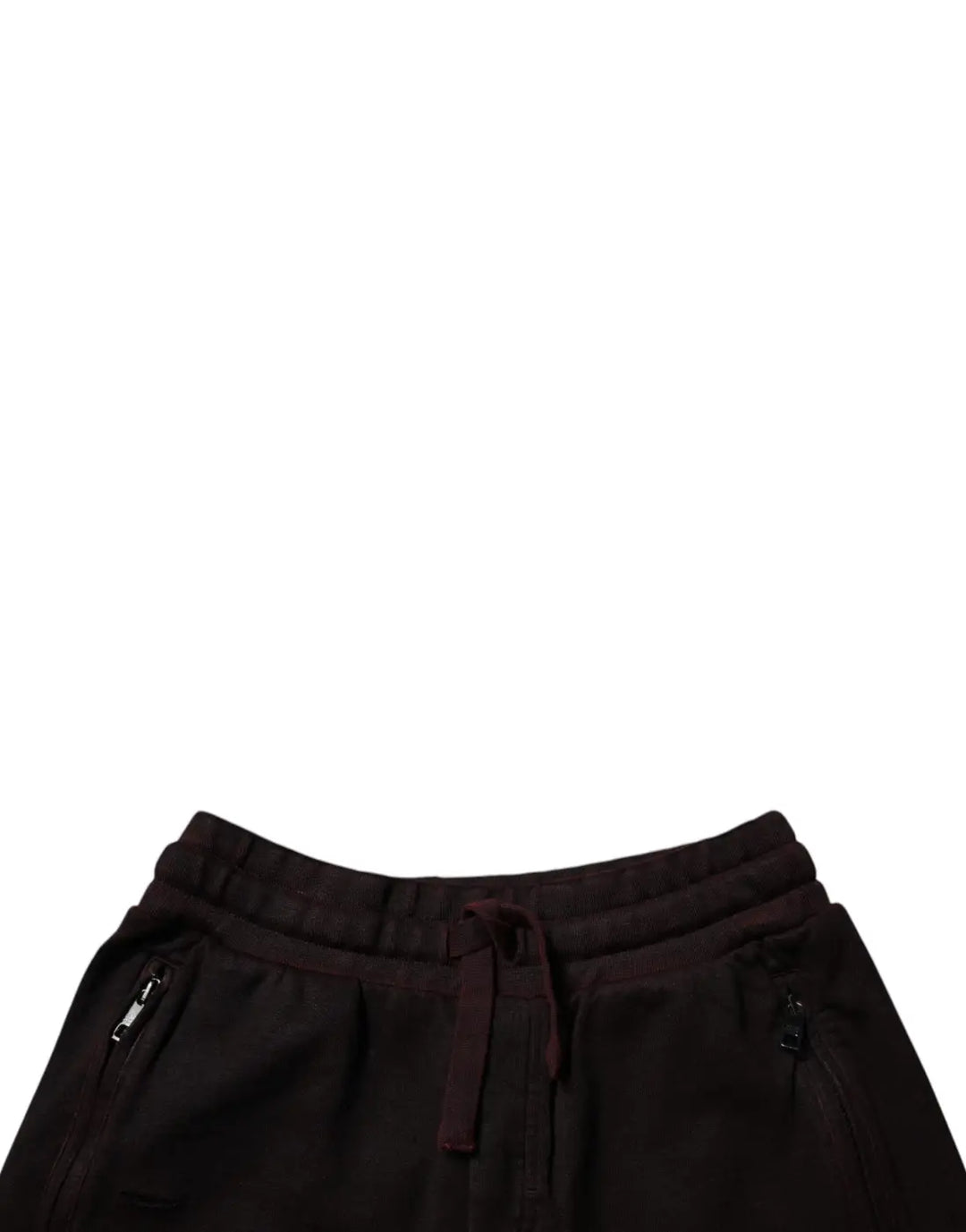 Dolce &amp; Gabbana Maroon Cotton Sweatshorts Men Bermuda Shorts