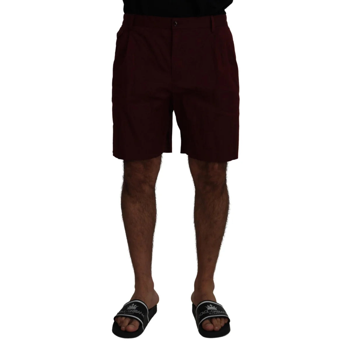 Dolce Gabbana Maroon Dress Shorts MainLine &