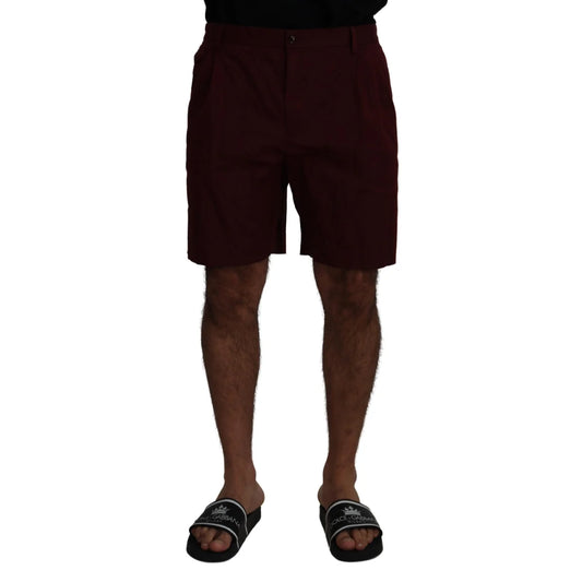 Dolce Gabbana Maroon Dress Shorts MainLine &