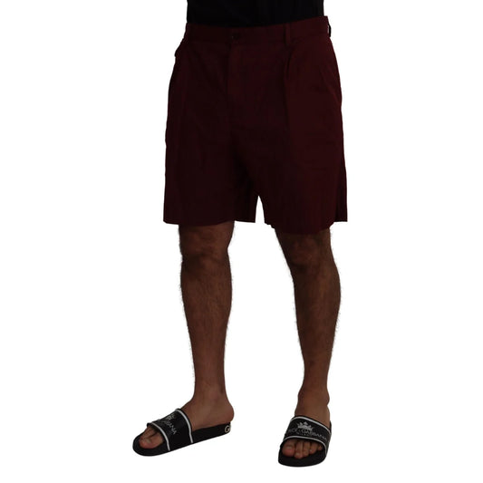 Dolce Gabbana Maroon Dress Shorts MainLine &