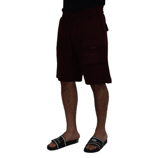 Dolce Gabbana Maroon Magic MainLine Authentic Shorts &