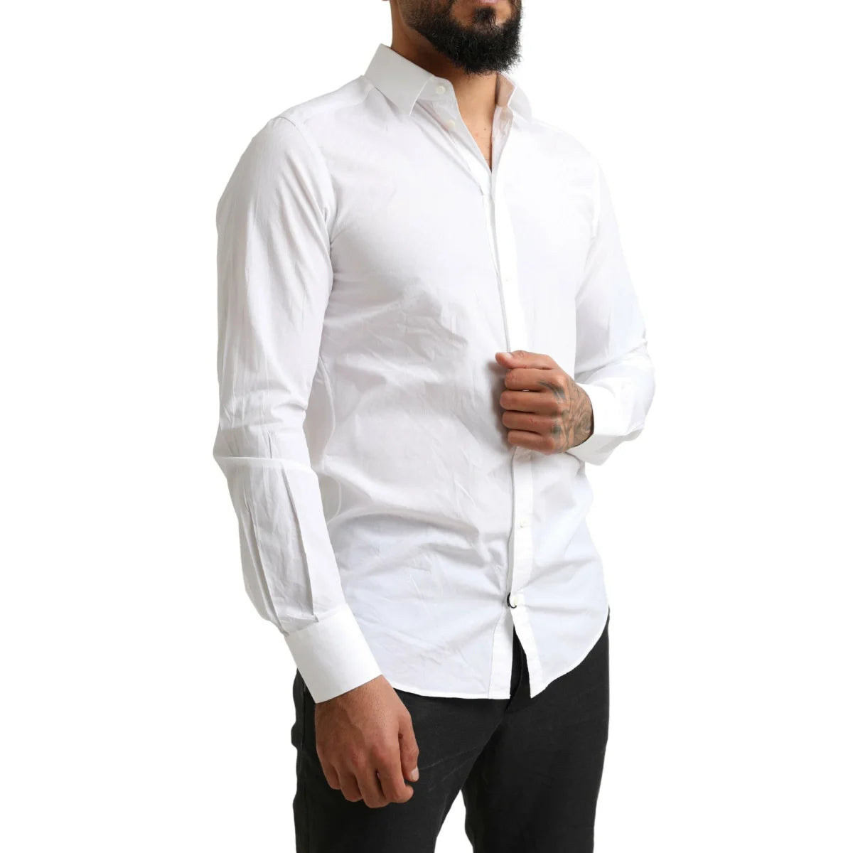 Dolce & Gabbana Martini Cotton Dress Shirt Classic Style