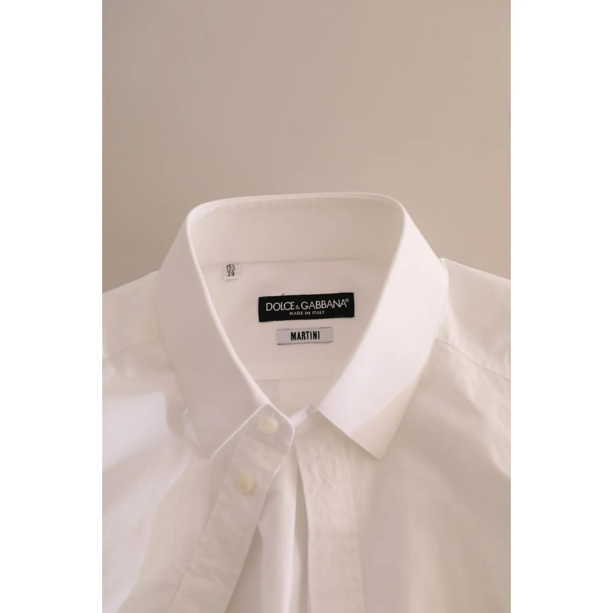 Dolce & Gabbana Martini Cotton Dress Shirt Classic Style