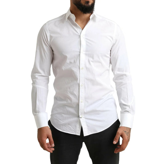 Dolce & Gabbana Martini Cotton Dress Shirt Classic Style