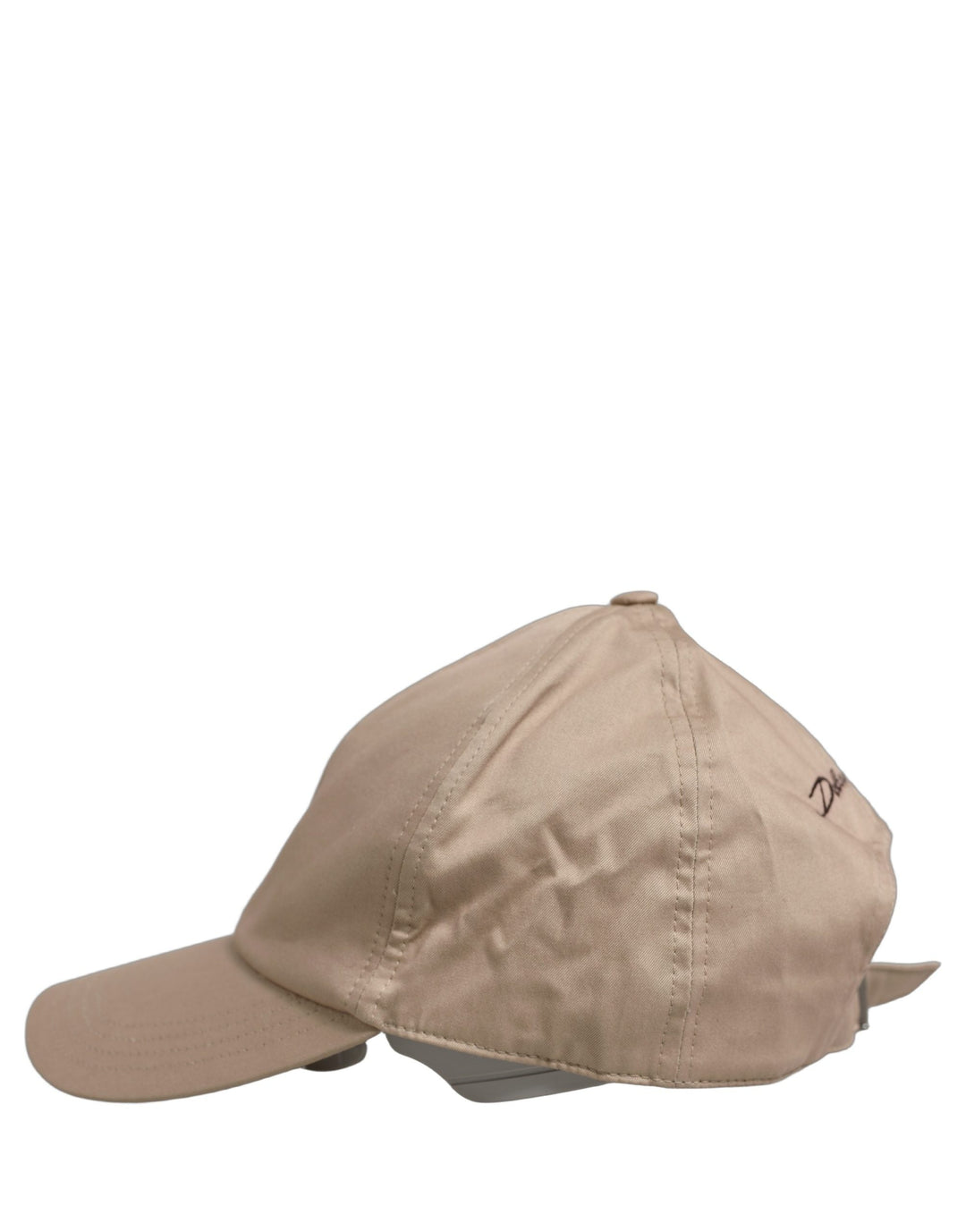 Dolce &amp; Gabbana Men Beige Cotton Stretch Baseball Capello Hat