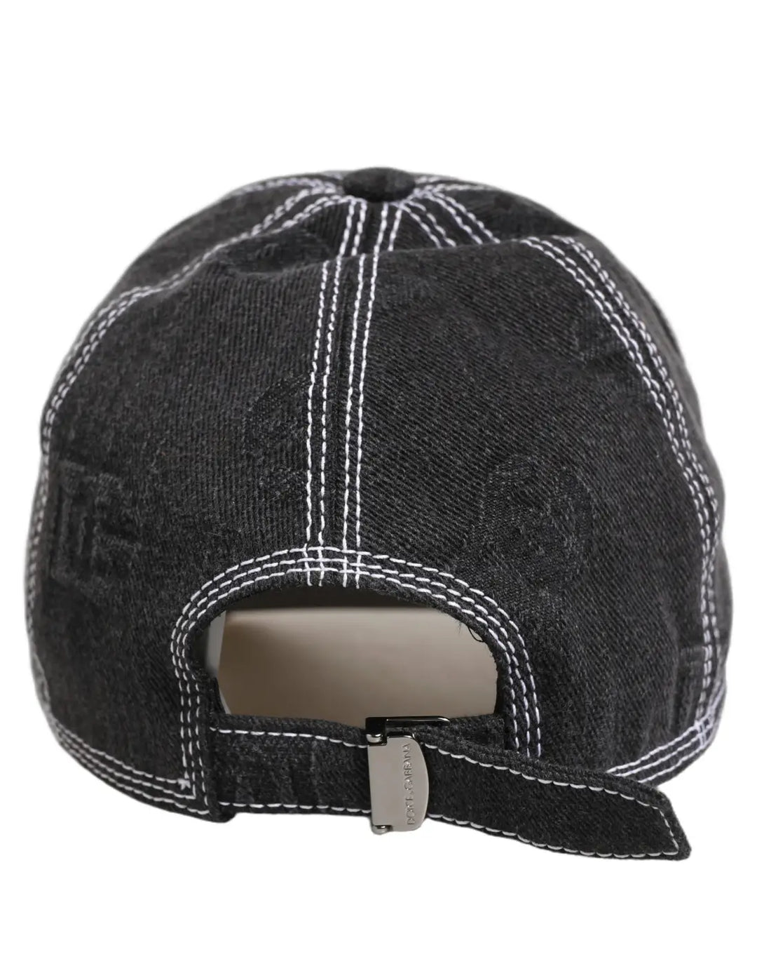 Dolce &amp; Gabbana Men Black Cotton 6 Panel Baseball Capello Hat