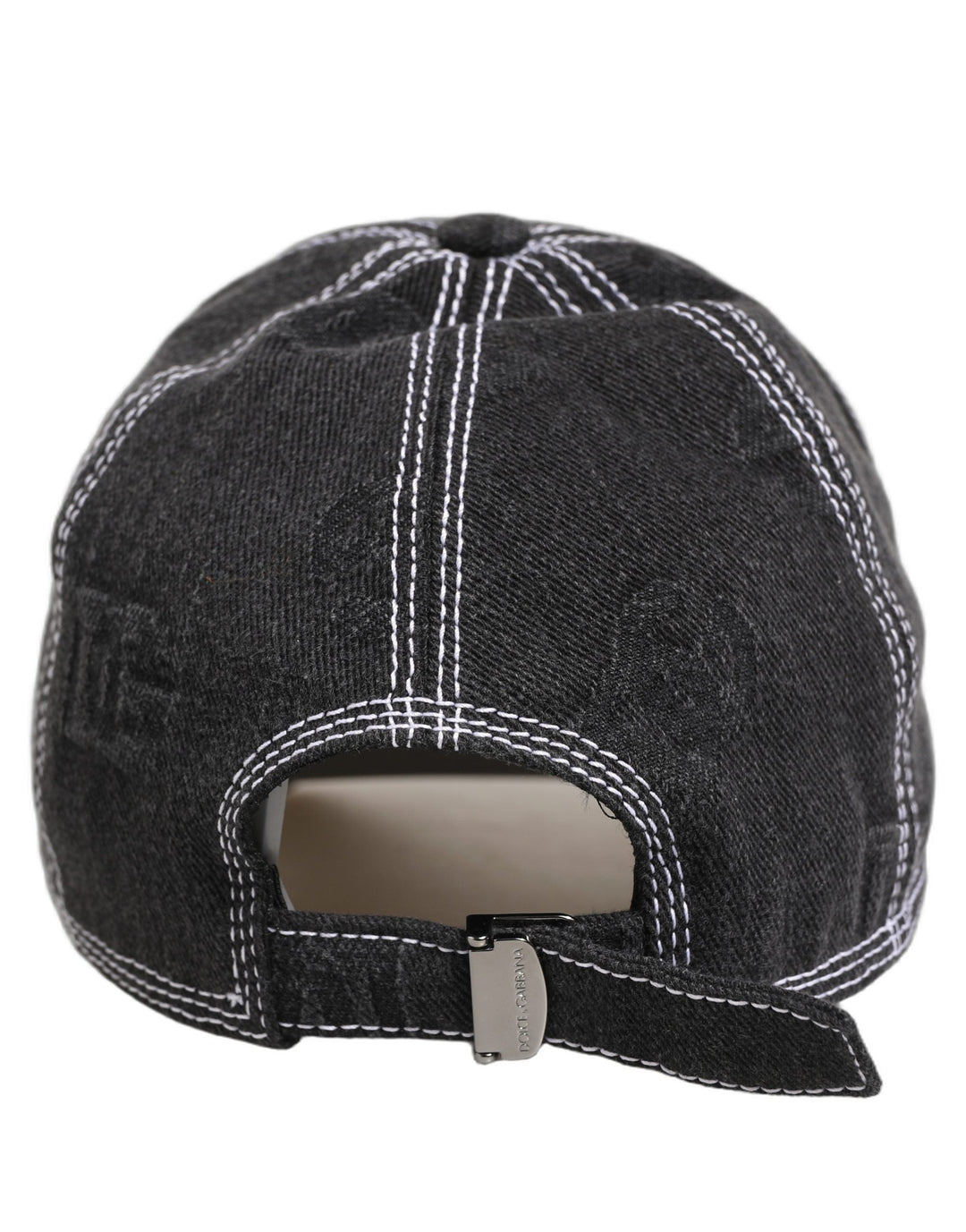 Dolce &amp; Gabbana Men Black Cotton 6 Panel Baseball Capello Hat