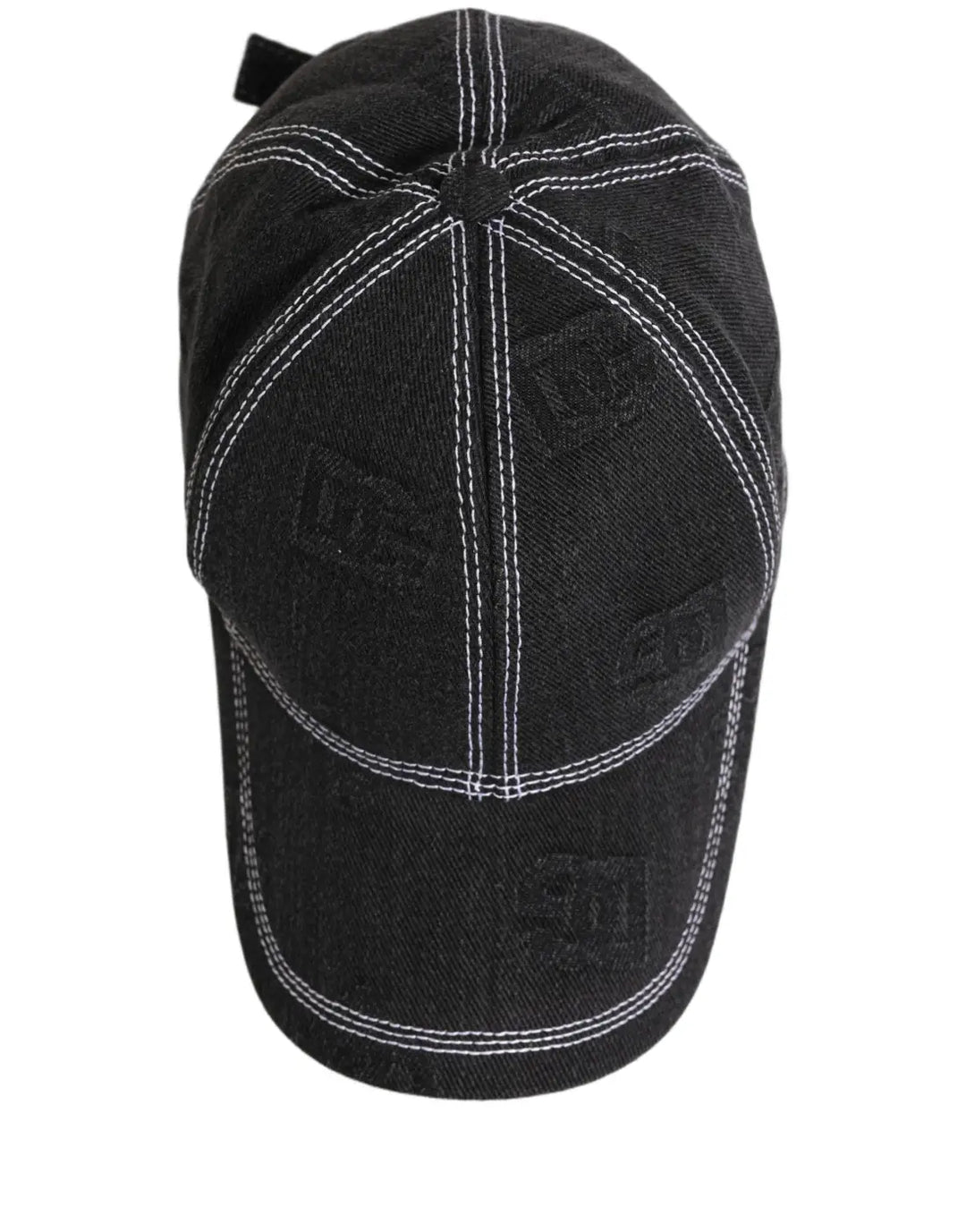 Dolce &amp; Gabbana Men Black Cotton 6 Panel Baseball Capello Hat