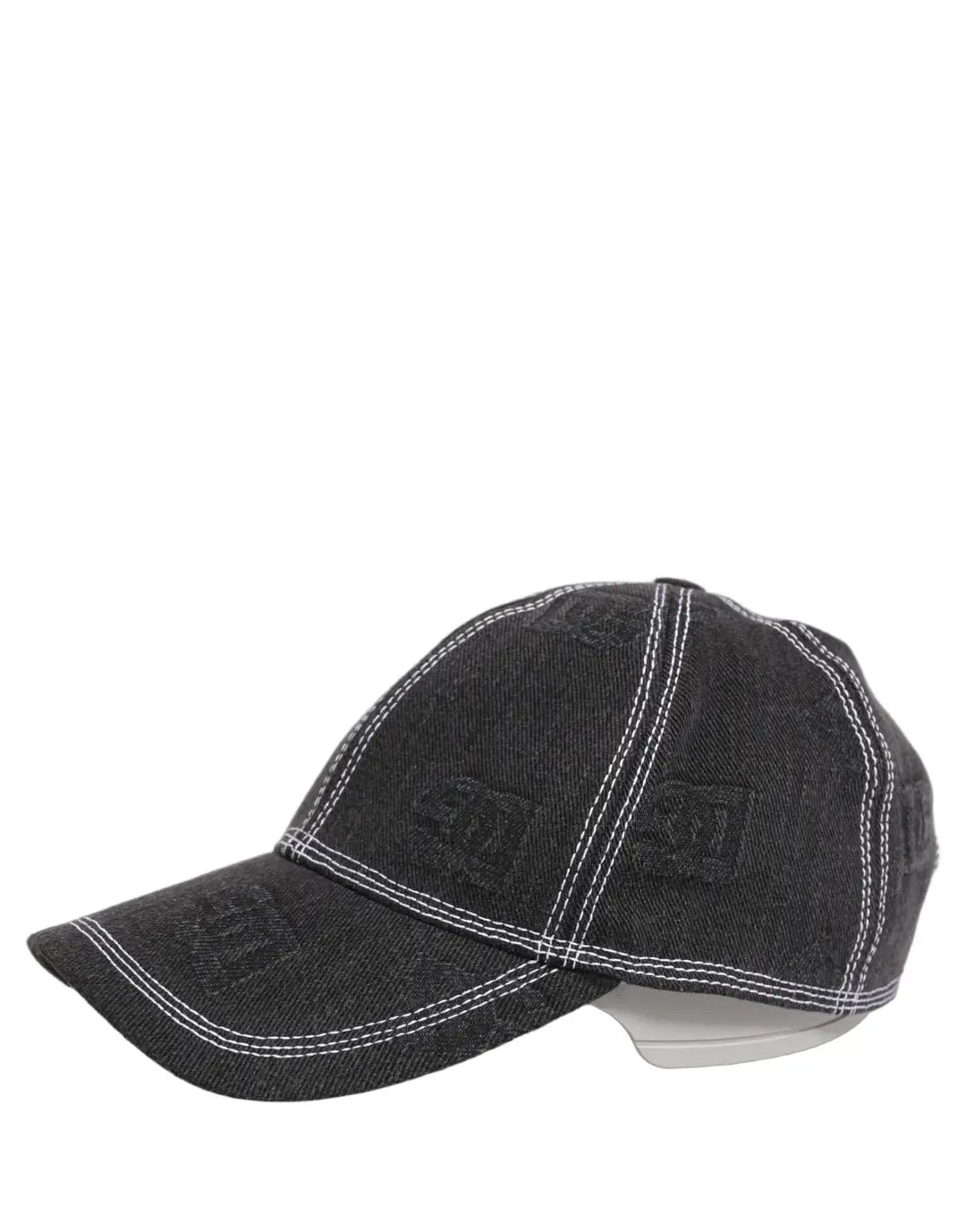 Dolce &amp; Gabbana Men Black Cotton 6 Panel Baseball Capello Hat