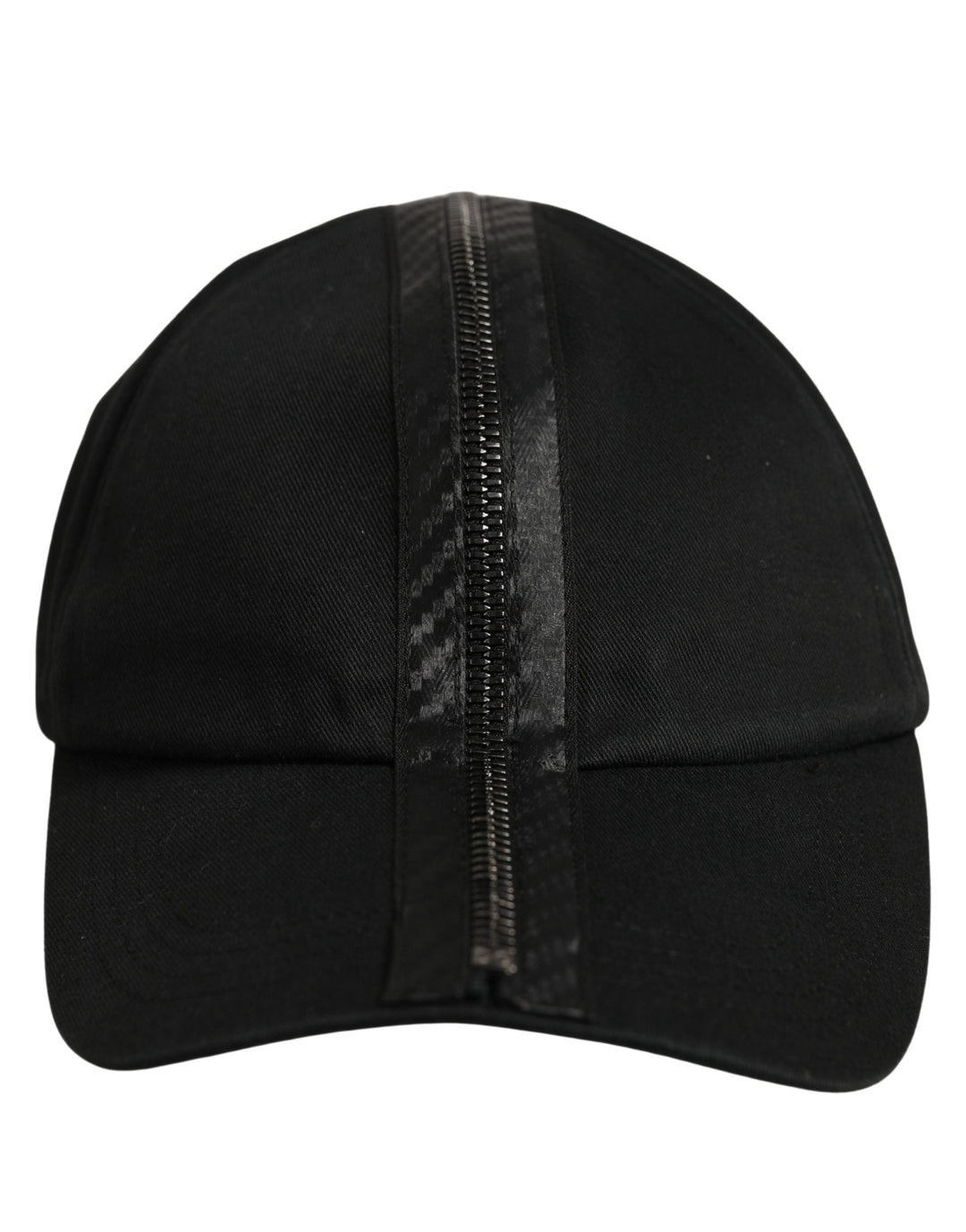 Dolce &amp; Gabbana Men Black Cotton Baseball Cap 6 Panels Hat