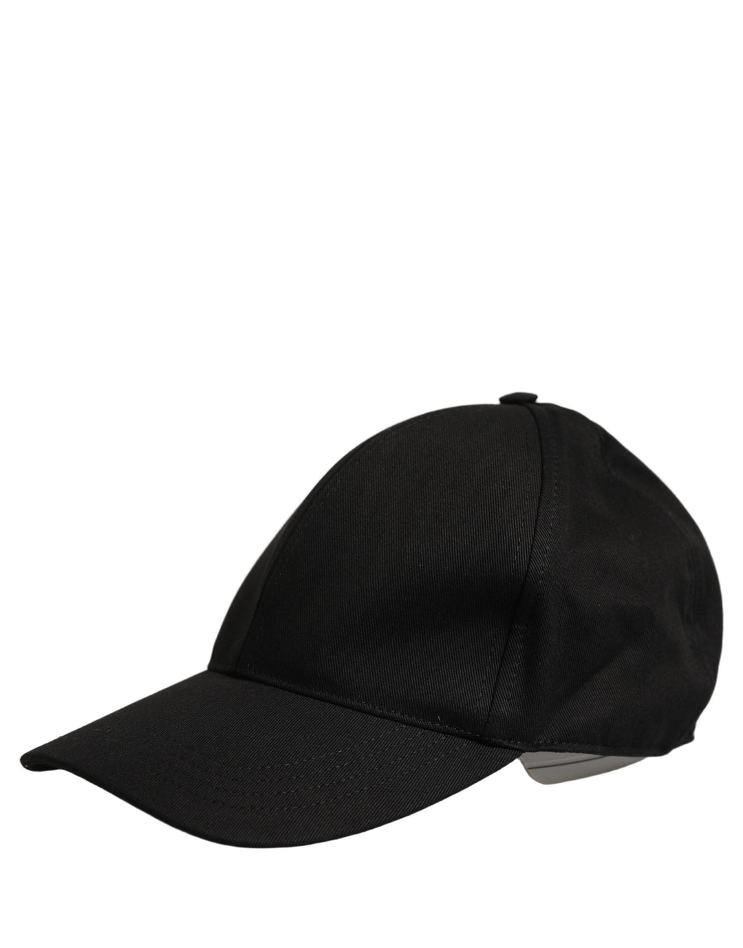 Dolce &amp; Gabbana Men Black Cotton Baseball Capello 6 Panels Hat