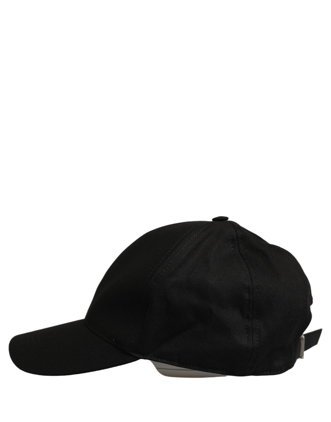 Dolce &amp; Gabbana Men Black Cotton Baseball Capello 6 Panels Hat