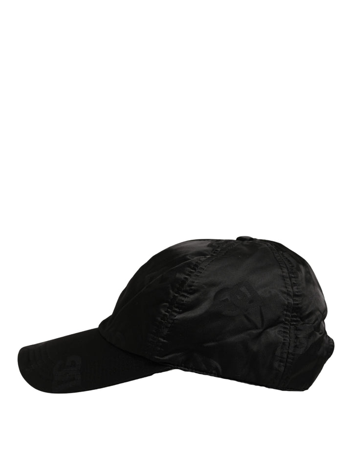 Dolce &amp; Gabbana Men Black Dg Monogram Baseball Capello Hat