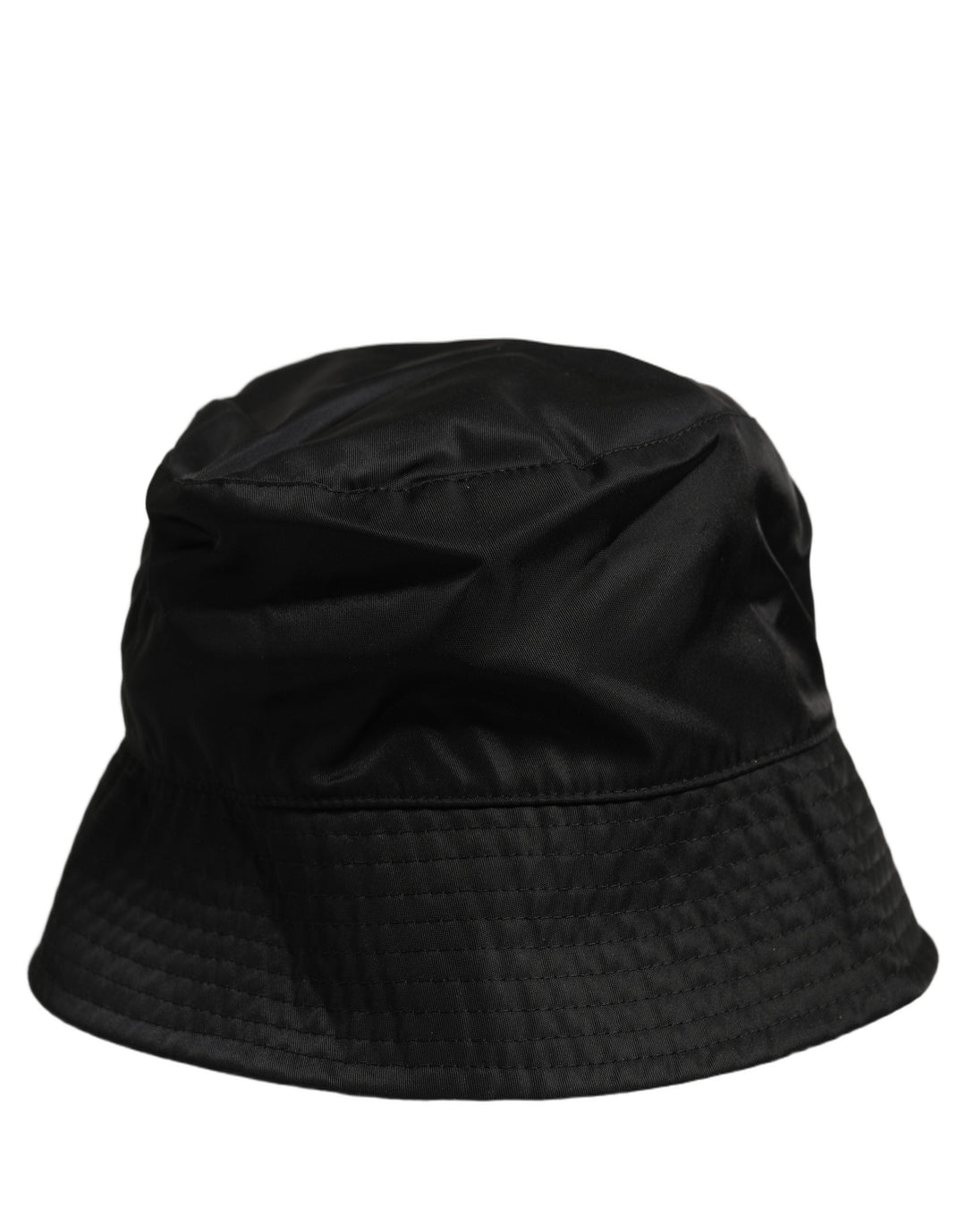 Dolce &amp; Gabbana Men Black Nylon Wide Brim Bucket Capello Hat
