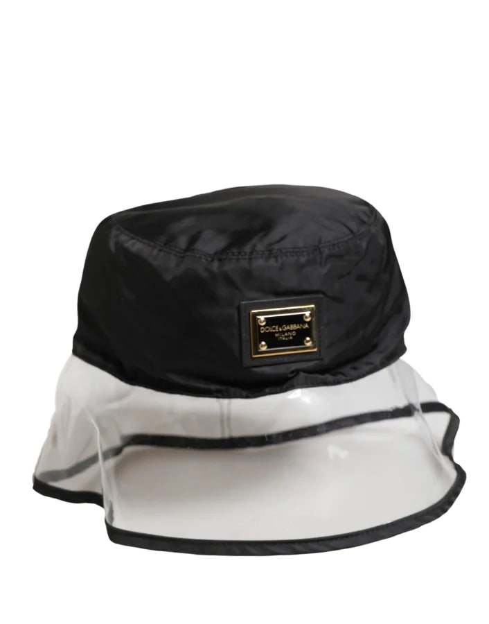 Dolce & Gabbana Men Black Plastic Fisherman Bucket Capello Hat
