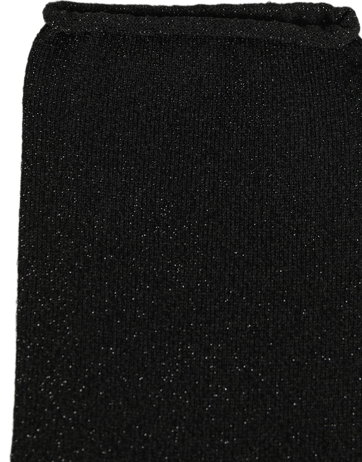 Dolce &amp; Gabbana Men Black Viscose Mid Calf Accessory Socks