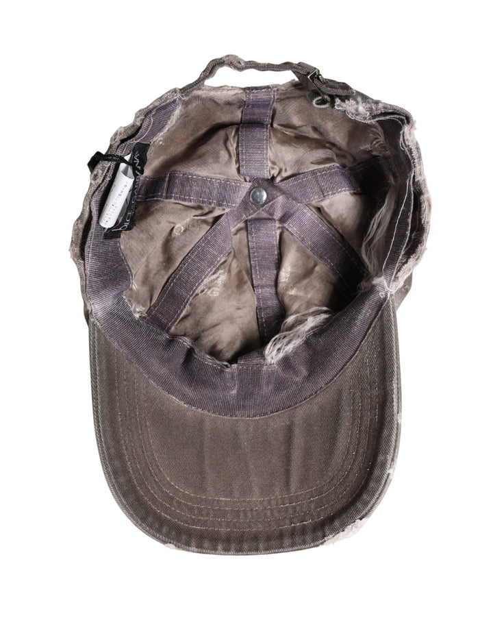 Dolce &amp; Gabbana Men Brown Cotton Distressed Baseball Capello Hat