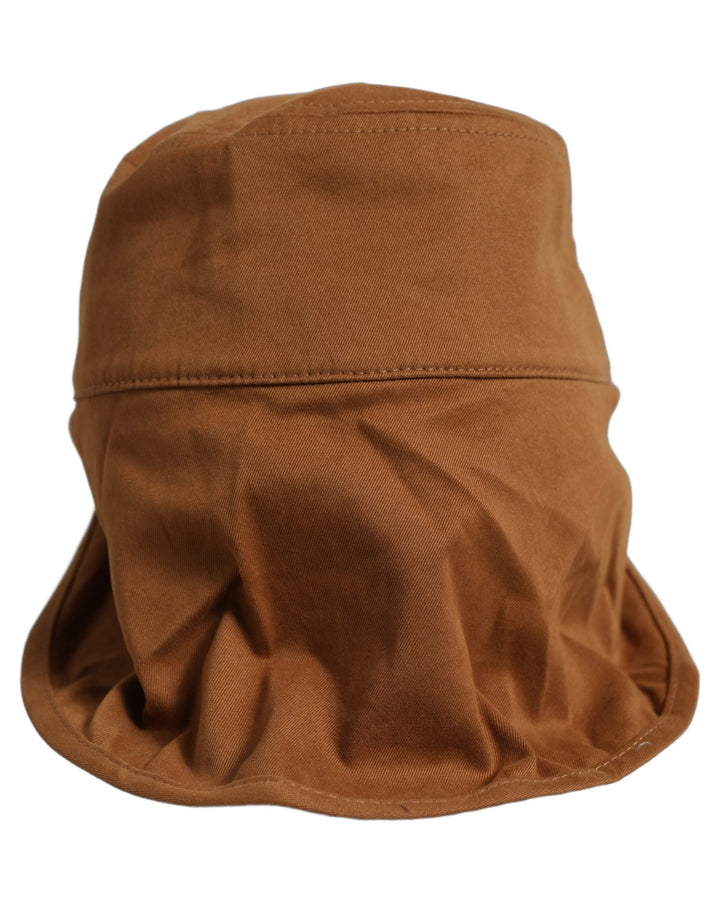 Dolce &amp; Gabbana Men Brown Cotton Double Brim Baseball Cap Hat