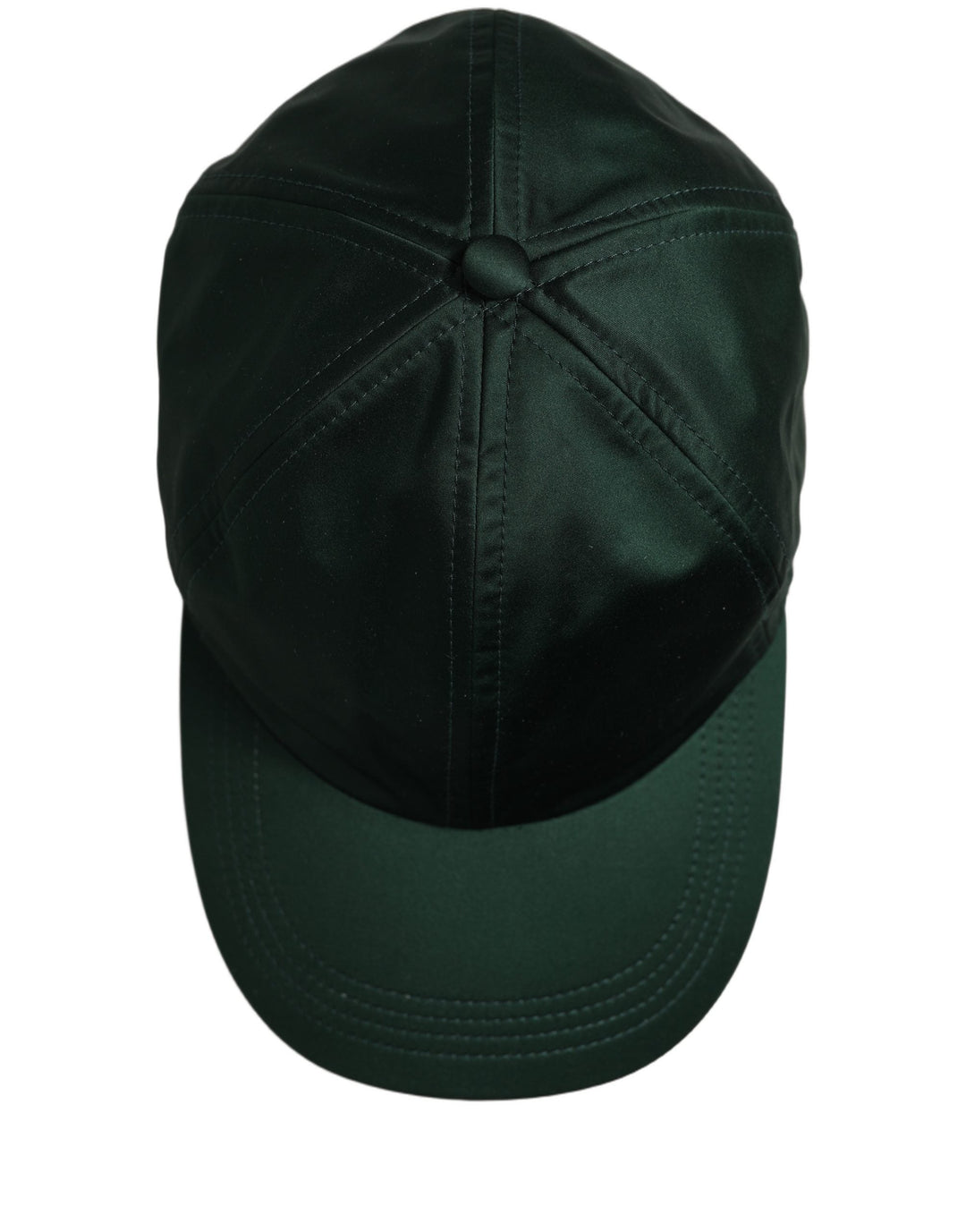 Dolce &amp; Gabbana Men Deep Green Cotton Baseball Cap 6 Panels Hat