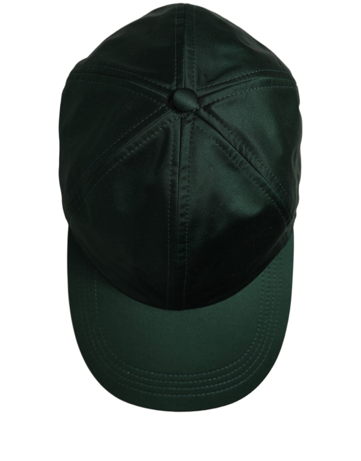 Dolce &amp; Gabbana Men Deep Green Cotton Baseball Cap 6 Panels Hat