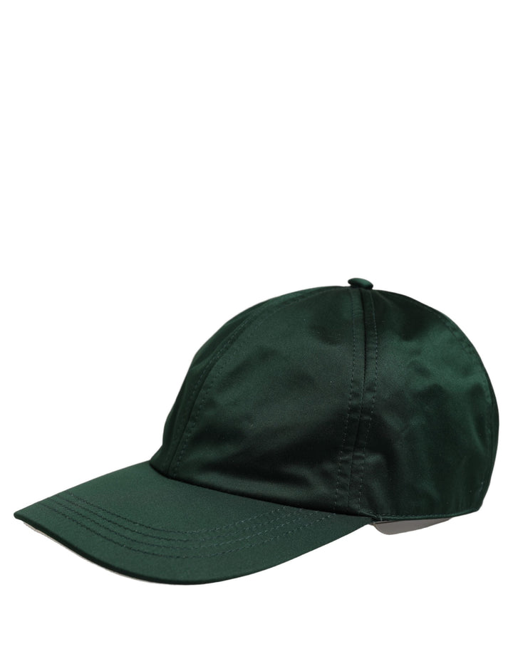 Dolce &amp; Gabbana Men Deep Green Cotton Baseball Cap 6 Panels Hat