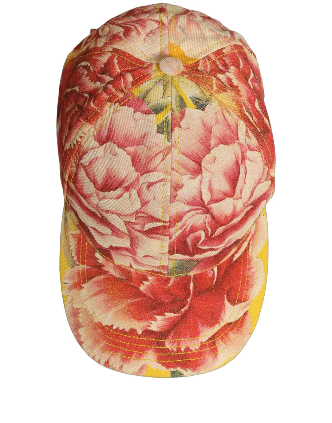 Dolce &amp; Gabbana Men Multicolor Cotton Floral Baseball Capello Hat