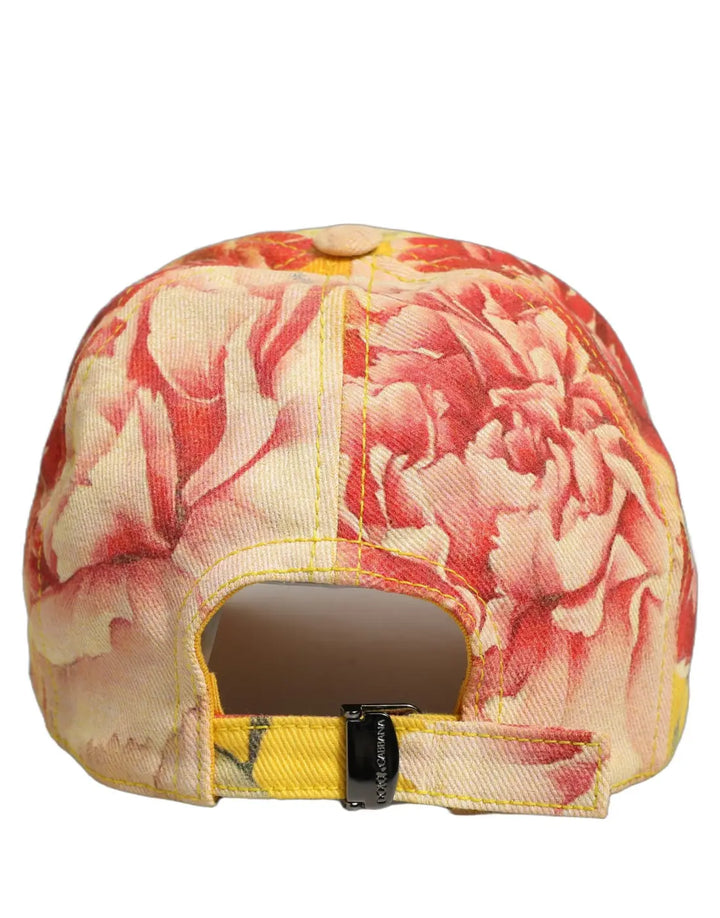 Dolce &amp; Gabbana Men Multicolor Cotton Floral Baseball Capello Hat