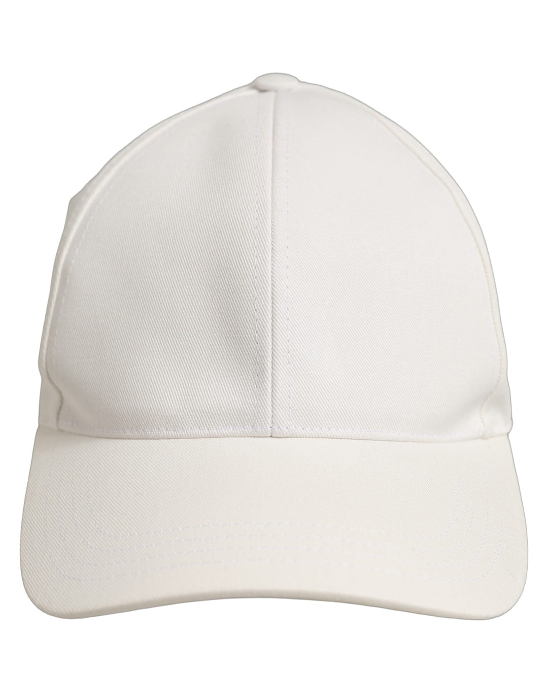 Dolce &amp; Gabbana Men White Cotton Baseball Capello 6 Panels Hat