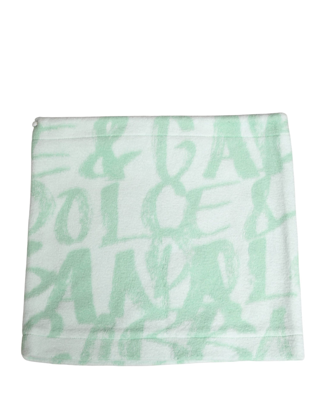 Dolce &amp; Gabbana Men White Logo Print Nylon Neck Warmer Hat