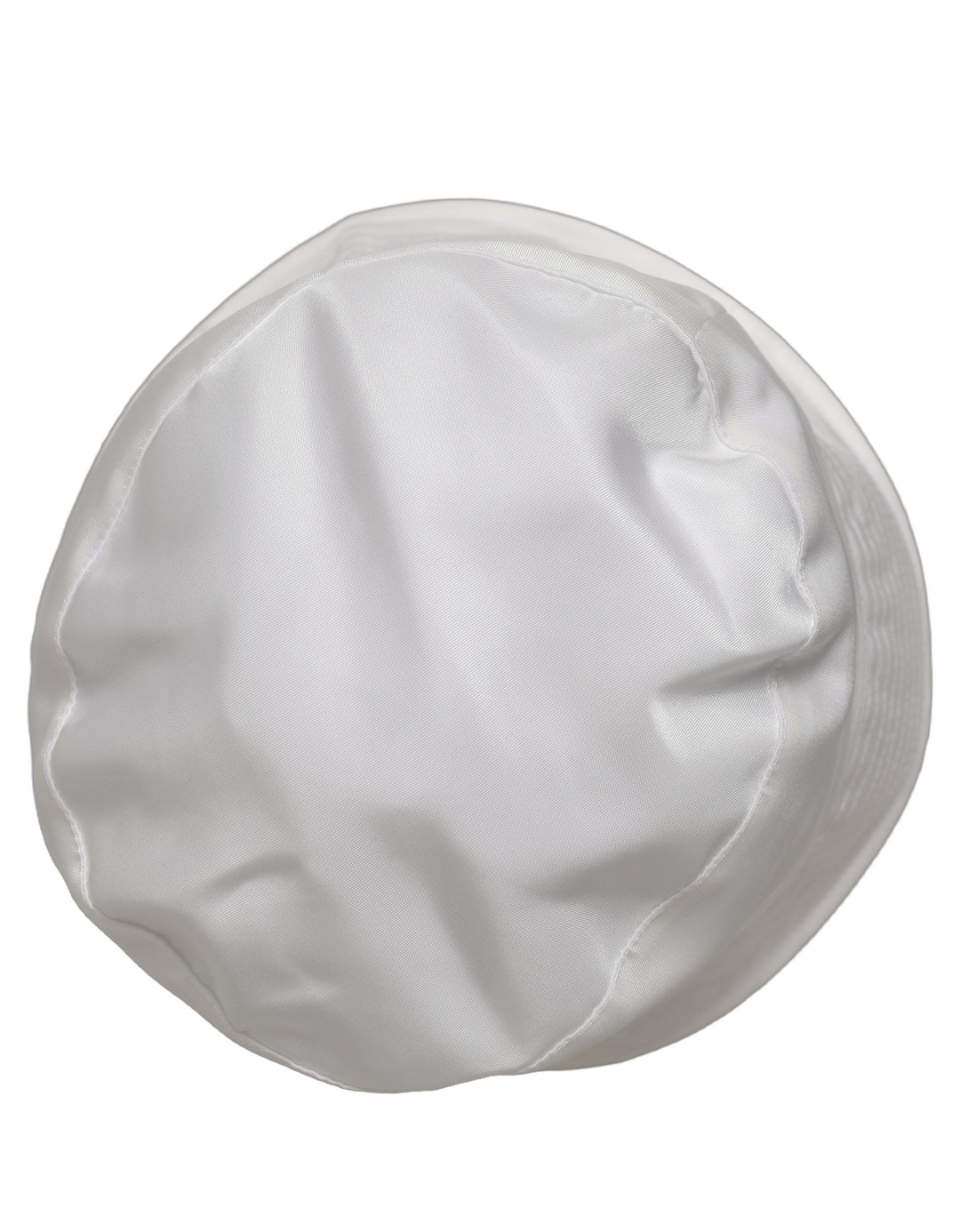 Dolce &amp; Gabbana Men White Nylon Wide Brim Bucket Capello Hat
