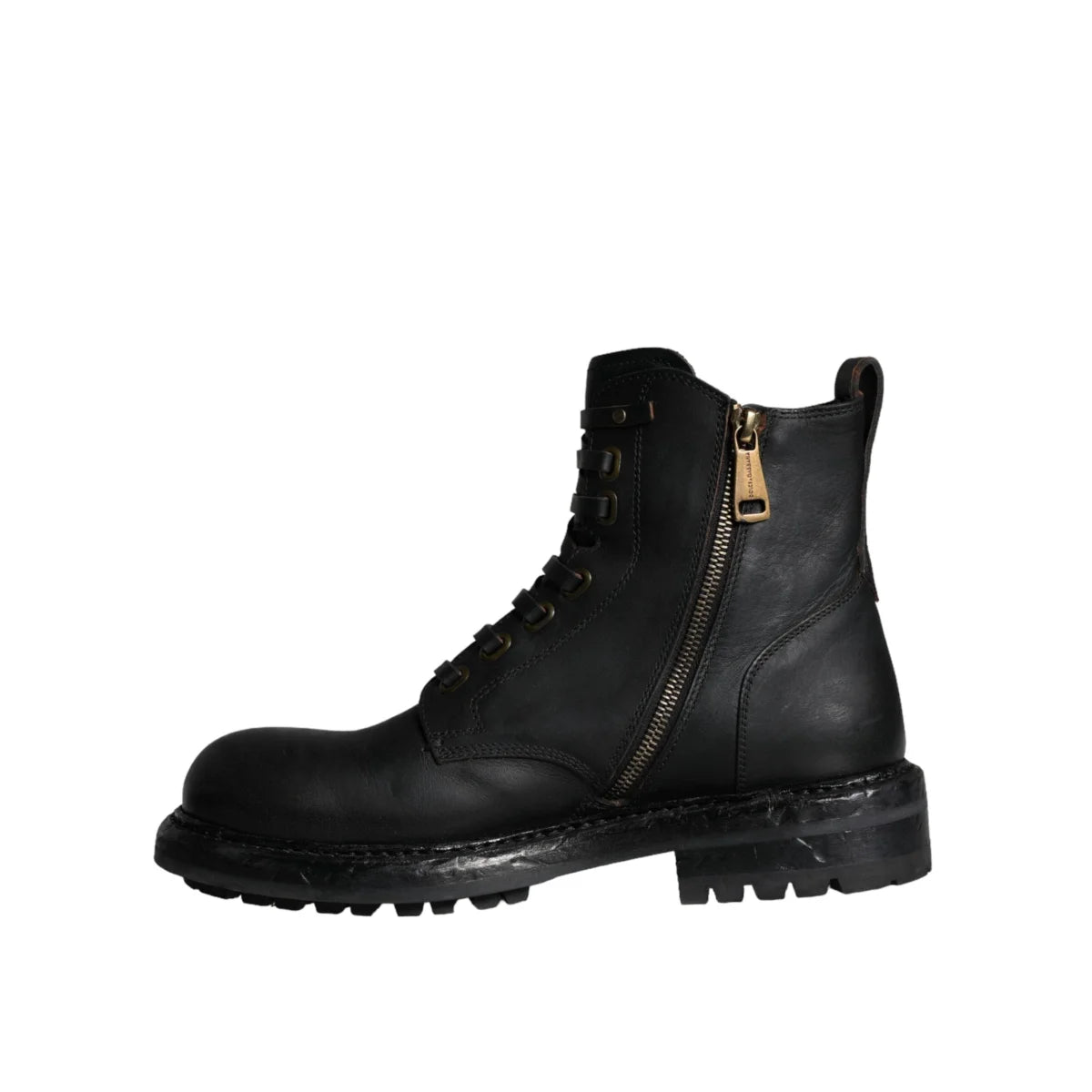 Dolce Gabbana Mens Mid Calf Boots Unleashed Lace Up Style &