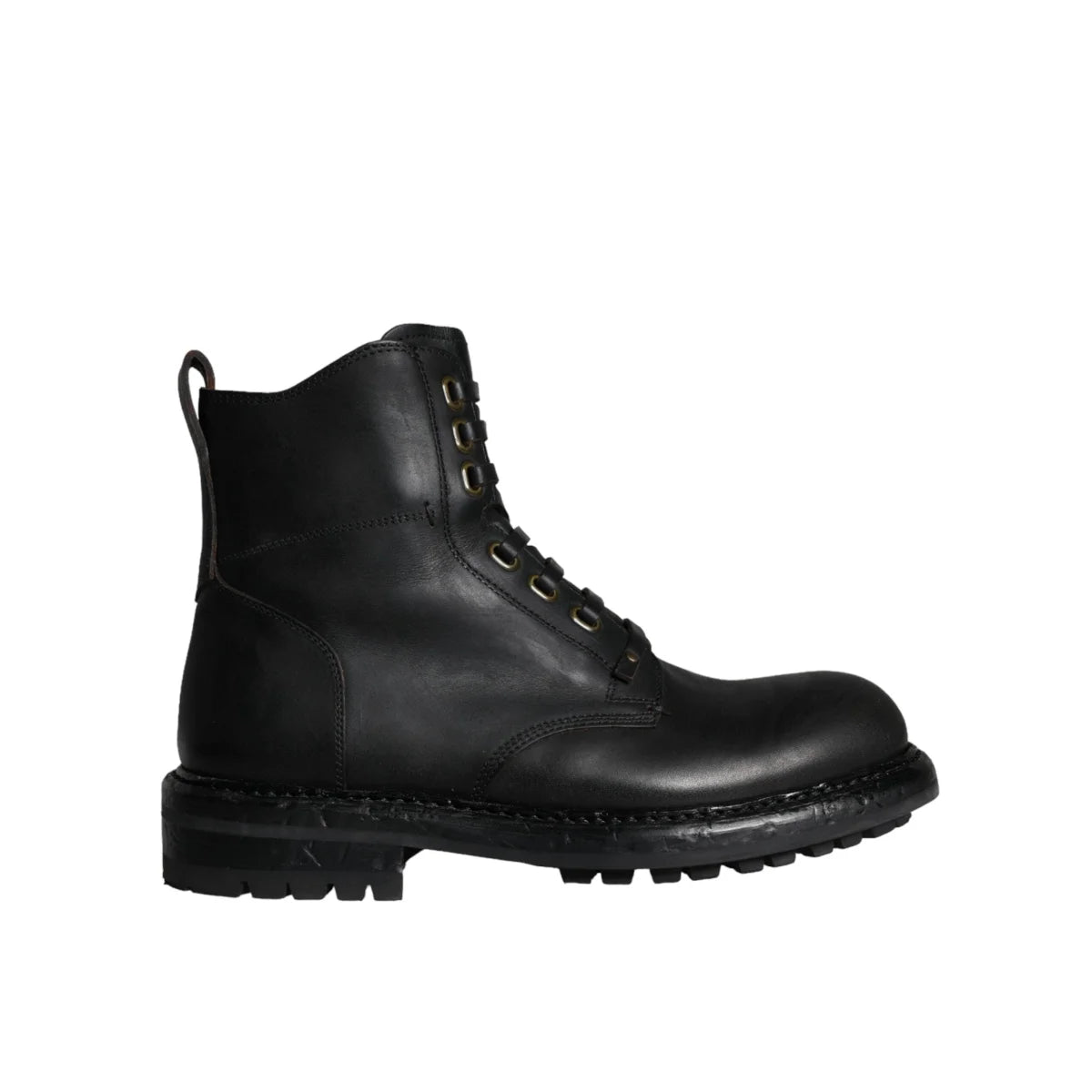 Dolce Gabbana Mens Mid Calf Boots Unleashed Lace Up Style &