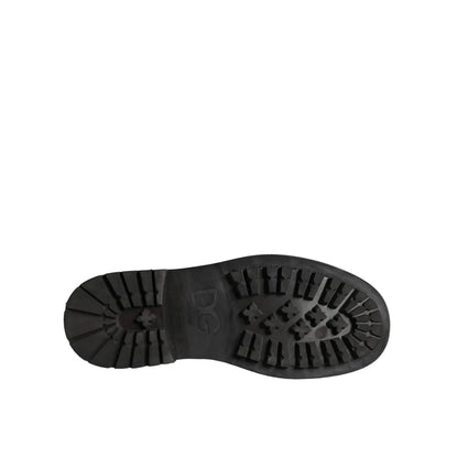 Dolce Gabbana Mens Mid Calf Boots Unleashed Lace Up Style &