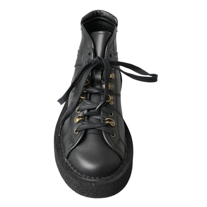 Dolce and Gabbana Mens Shoes With Silver Chain Detailing &