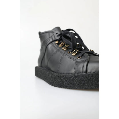 Dolce and Gabbana Mens Shoes With Silver Chain Detailing &