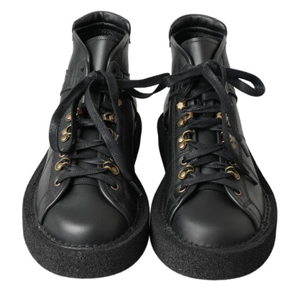 Dolce and Gabbana Mens Shoes With Silver Chain Detailing &