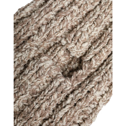 Dolce & Gabbana Mens Wool Knit Balaclava Hat for Winter Style