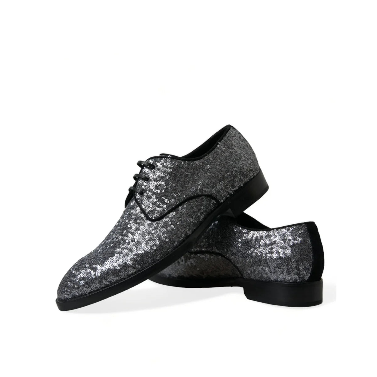 Dolce Gabbana Mesmerizing Sequined Derby Dress Shoes &
